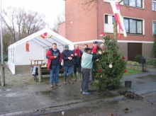 het team in actie