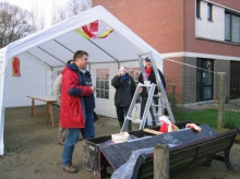 het team in actie